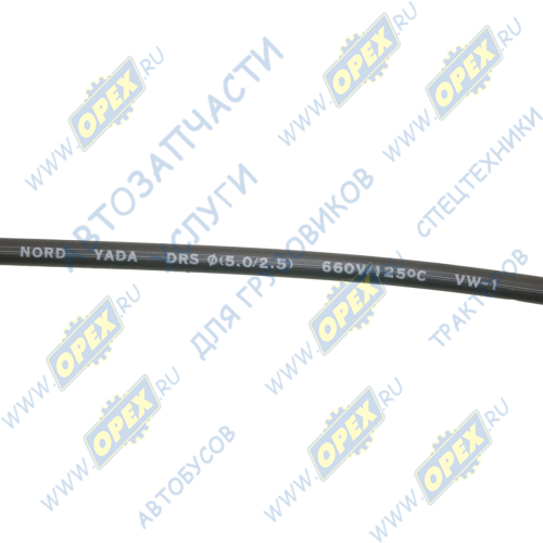 905427 Трубка термоусадочная 5х1000мм; 5,0 мм/2,5 мм длина 1м черная Nord Yada1